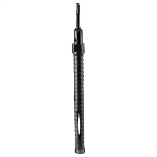 VEVOR Kernbohrer Bohrkrone φ 25 mm 241 mm Bohrtiefe, M16 Innengewinde, Trocken-Diamantkernbohrer Kernlochbohrer mit 3 Adaptern Pilotbohrer Sechskantschlüssel für Stahlbeton Ziegel Mauerwerk – Bild 8