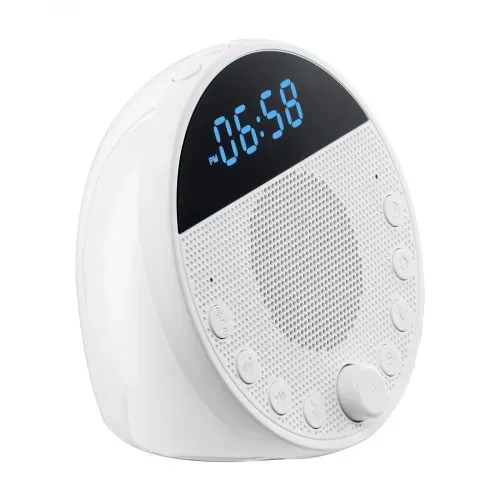 VEVOR Einschlafhilfe, White Noise Machine, 18 Musiktitel & 7-farbiges Nachtlicht, 5-in-1-Soundmaschine mit weißem Rauschen, 2 Alarmen, automatischer Abschaltfunktion & Speicherfunktion, Rauschgerät – Bild 9