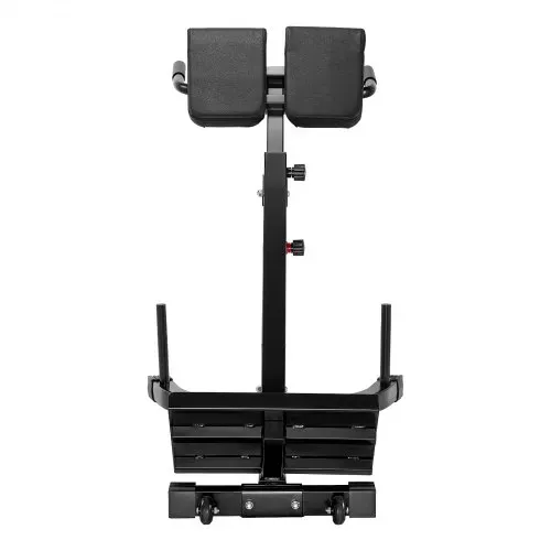 VEVOR multifunktionale Hyperextensionsbank Rückenstrecker Rückenverlängerung römischer Stuhl (Kohlenstoffstahl) 158 kg belastbare rollbare Rückentrainer Fitness-Hantelbank Heim-Fitnessstudio – Bild 10