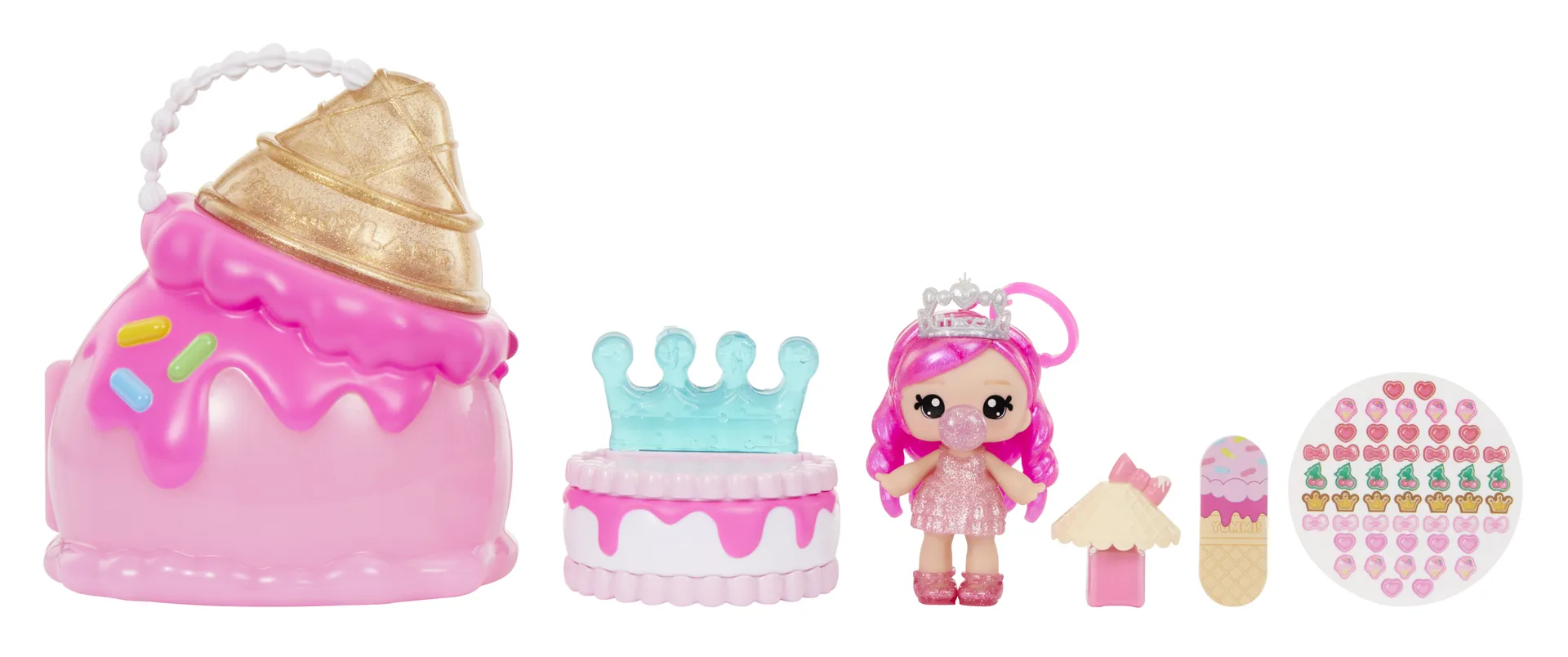 MGA Entertainment Yummiland Beauty Bag Playset + Lip Gloss Doll - Ice Cream Beauty Bag – Bild 2