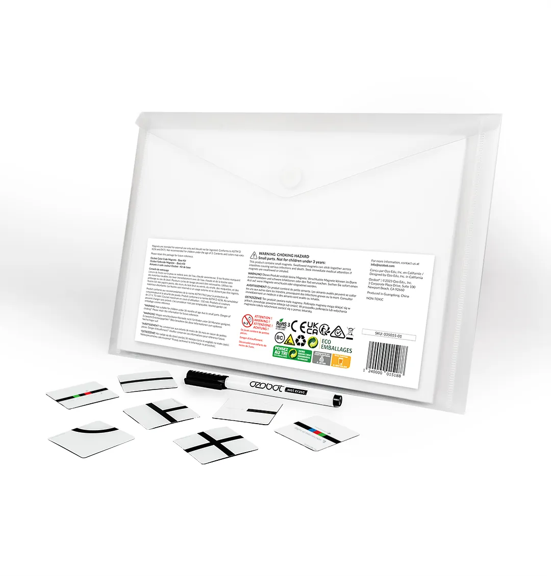 Ozobot MINT Basis Set Magnetische Farbcode Kacheln "Color Code Magnets Base Kit" – Bild 3