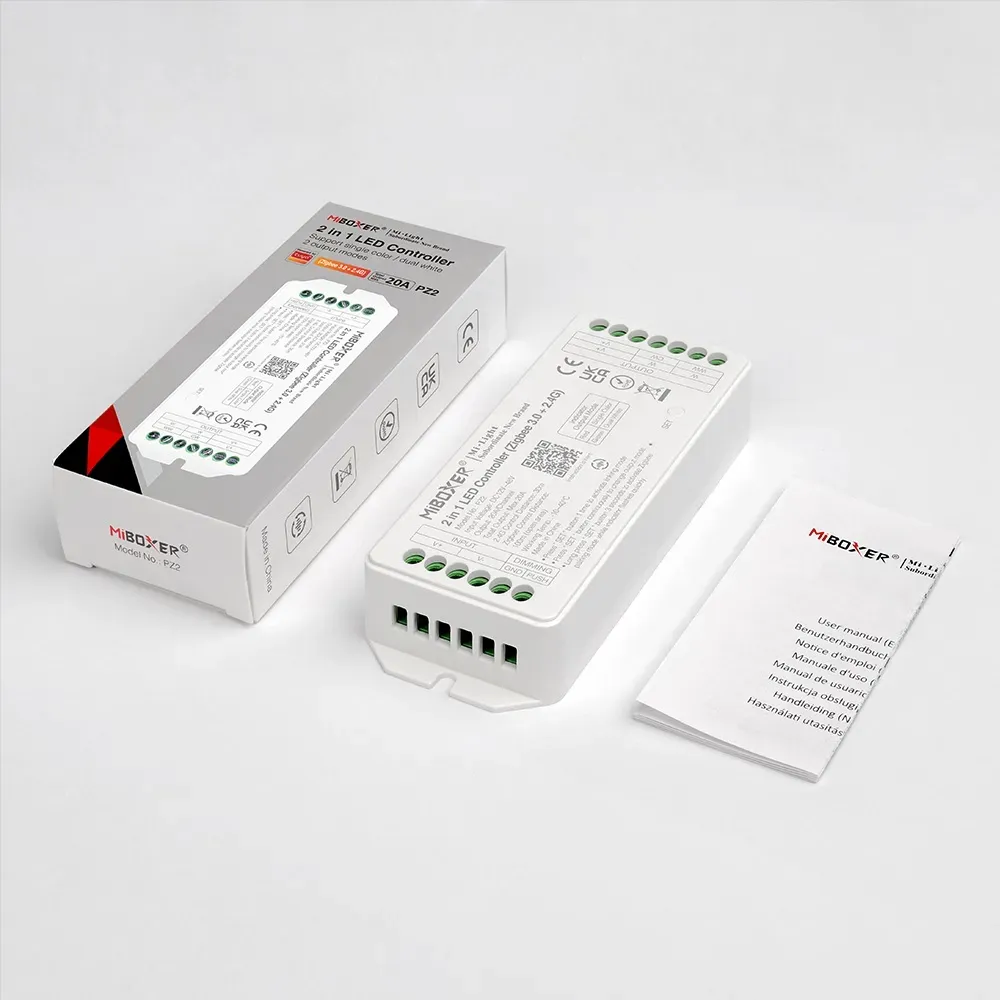 MiBoxer PZ2 LED Controller 2in1 DC12~48V Zigbee 3.0+ 2.4G HP 20A – Bild 2