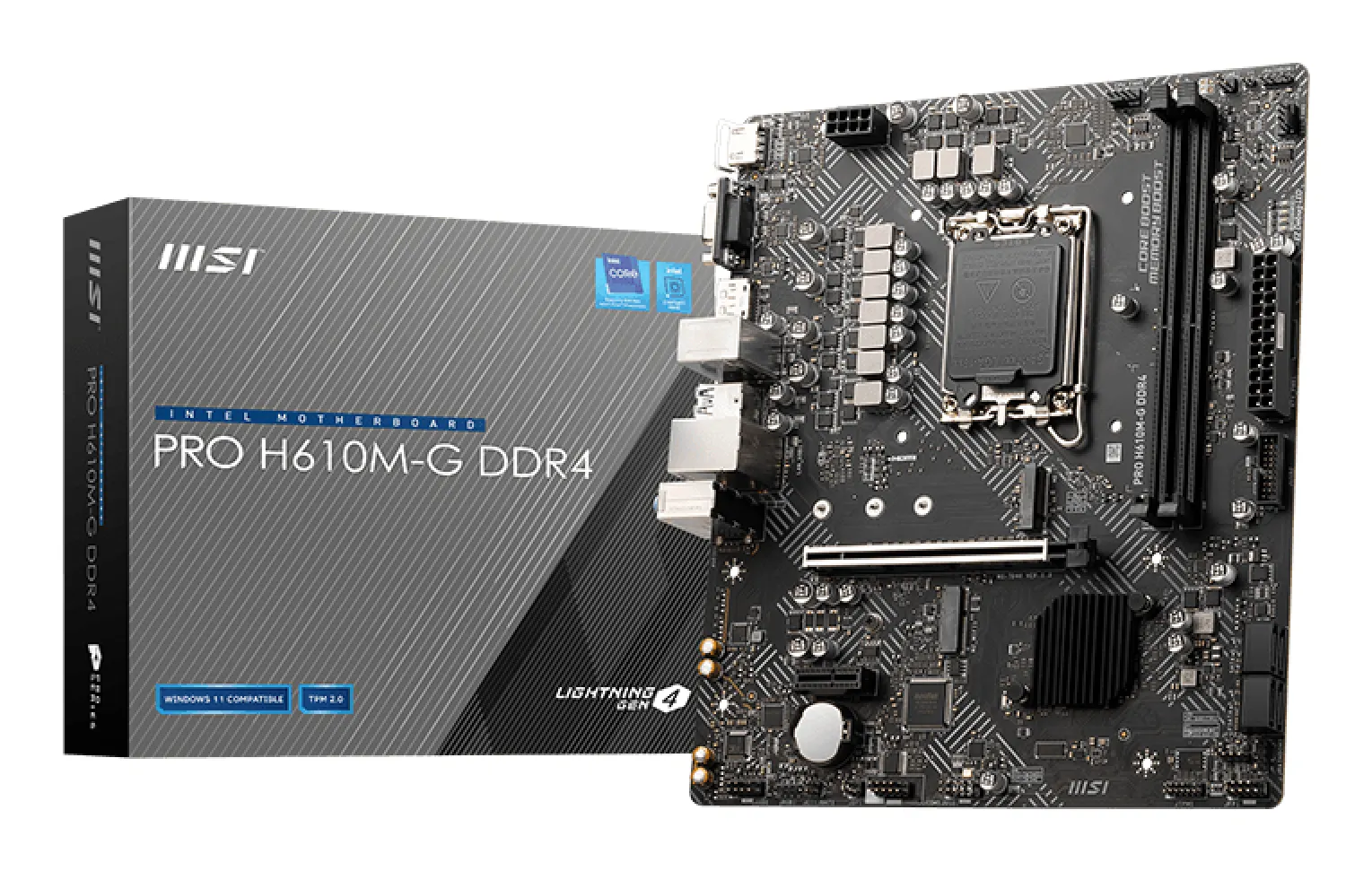 MSI PRO H610M-G DDR4 Motherboard Intel H610 LGA 1700 micro ATX MSI PRO H610M-G DDR4 Motherboard Intel H610 LGA 1700 micro ATX