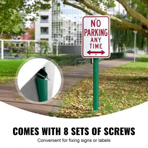 VEVOR 6 Fuß U-Kanal-Schilderpfosten, 4er-Pack grüne, robuste feste Zaunpfosten aus Stahl, U-Kanal-Schild aus Stahl für Garten, Hof, Bauernhof oder Verkehrskreuzung – Bild 3