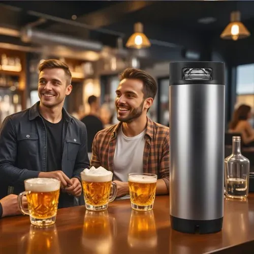 VEVOR Corny Keg Ball Lock Keg 19 L, SUS304 Cold Brew Eimer Fass mit zwei Gummigriffen & robustem Gummiboden, Brauausrüstung für Heimbraupartys Bar Bistro Restaurant Café, 1 Stk. – Bild 7