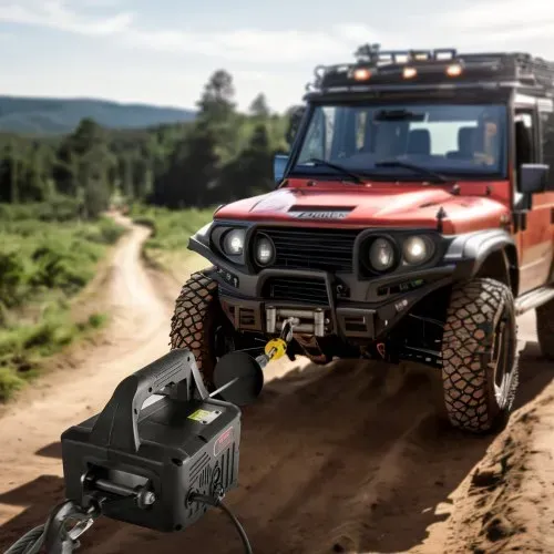 VEVOR 3 in 1 Elektrische Seilwinde 498,95kg Tragfähigkeit Seilhebezug Hubgeschwindigkeit ≥4m/min Motorwinde 7m Hubhöhe Seilhebezug 1500W Seilzug 3 Steuer-Modi Manuell/Kabelgebunden/Kabellos – Bild 7