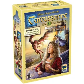 Carcassonne – Burgfräulein und Drache, Brettspiel Carcassonne – Burgfräulein und Drache, Brettspiel