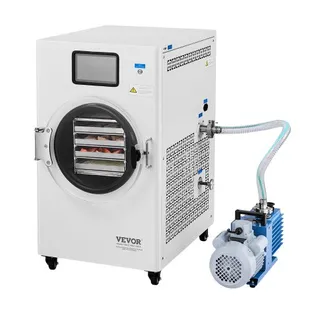 VEVOR Gefriertrockner Gefriertrocknungsmaschine Trocknungsausrüstung (4–6 kg Kapazität) für Lebensmittel mit 4-lagigen Tabletts & einstellbarer Temperatur und Zeit, für Früchte Obst Weiß VEVOR Gefriertrockner Gefriertrocknungsmaschine Trocknungsausrüstung (4–6 kg Kapazität) für Lebensmittel mit 4-lagigen Tabletts & einstellbarer Temperatur und Zeit, für Früchte Obst Weiß