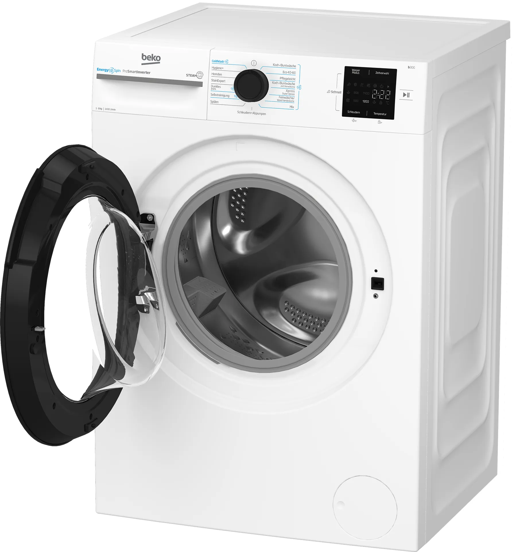 Beko b300 BM3WFU3941X Waschmaschine Frontlader 9 kg 1351 RPM Weiß – Bild 6