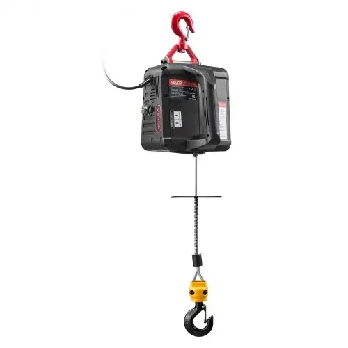 VEVOR Seilwinde Elektrisch, 2-in-1 Hebezeug, 500 kg, 1500 W Seilzug, 7,6 m Hubhöhe, 5 m/min Hubgeschwindigkeit, mit manueller & kabelgebundener Fernbedienung für Fabrik, Lagerhalle & Garage – Bild 8