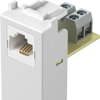 TEM Serie Modul Steckdosen SOCKET TEL LTRJ11 6/4 1M PW TEM Serie Modul Steckdosen SOCKET TEL LTRJ11 6/4 1M PW