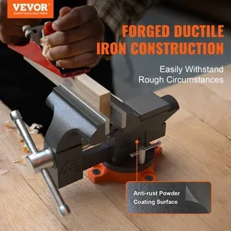 VEVOR 11,5cm Schraubstock 240° Drehbar Sphäroguss Werkbankschraubstock 1,5-4,5cm Rohrspanndurchmesser Schraubstock 8,5 cm Backenöffnung Parallelschraubstock Ideal zum Schärfen Schleifen Schneiden usw. VEVOR 11,5cm Schraubstock 240° Drehbar Sphäroguss Werkbankschraubstock 1,5-4,5cm Rohrspanndurchmesser Schraubstock 8,5 cm Backenöffnung Parallelschraubstock Ideal zum Schärfen Schleifen Schneiden usw.