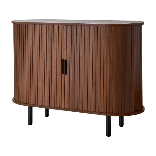 VEVOR Sideboard Küchenschrank mit 2 Schiebetüren, Buffetschrank im mittelalterlichen Stil für Wohnzimmer Eingangsbereich, Aufbewahrungsschrank 100 x 40 x 75 cm Walnuss Küchenbuffet Buffetschrank – Bild 8