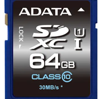 ADATA SDXC 64GB UHS Klasse 10 ADATA SDXC 64GB UHS Klasse 10