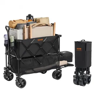 VEVOR Bollerwagen 1320 x 565 x 1065 mm Kinderwagen aus 600D Oxford-Stoff mit PVC-Beschichtung Strandwagen wasserdicht, UV-beständig max. 204 kg Tragfähigkeit Transportkarre Gerätewagen Handwagen VEVOR Bollerwagen 1320 x 565 x 1065 mm Kinderwagen aus 600D Oxford-Stoff mit PVC-Beschichtung Strandwagen wasserdicht, UV-beständig max. 204 kg Tragfähigkeit Transportkarre Gerätewagen Handwagen