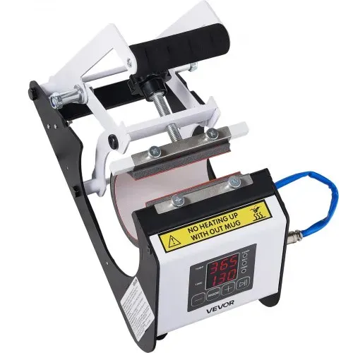 VEVOR Tassenpresse Becherdruckmaschine Mug Sublimationspresse 444ml Weiß, inkl. Klebeband & Handschuhen Einfache Temperatur- & Zeiteinstellung für Sublimationsdruck auf Bechern & Tassen – Bild 10