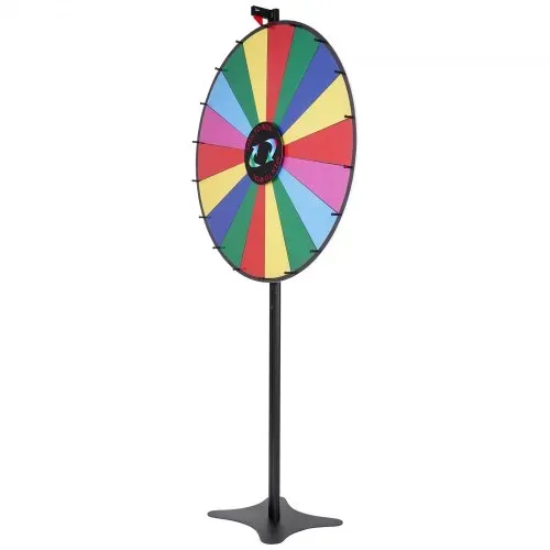 VEVOR 91 cm Glücksrad mit 18 Fächern, Rouletterad mit Trocken Abwischbarem Stift & 2 Markern, zum Aufstellen auf dem Tisch oder auf dem Boden, um Glücksspiele für Partys, Kneipen usw. – Bild 10