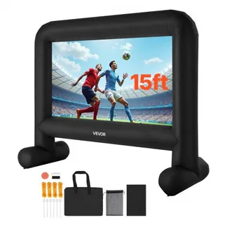 VEVOR aufblasbare Filmleinwand Projektion Beamer Leinwand aus 600D, Projektionsleinwand mit tragbarer Aufbewahrungstasche, 16:9, Filmprojektion für Heimkino Mottoparty Poolspaß (354 x 130 x 290 cm) VEVOR aufblasbare Filmleinwand Projektion Beamer Leinwand aus 600D, Projektionsleinwand mit tragbarer Aufbewahrungstasche, 16:9, Filmprojektion für Heimkino Mottoparty Poolspaß (354 x 130 x 290 cm)