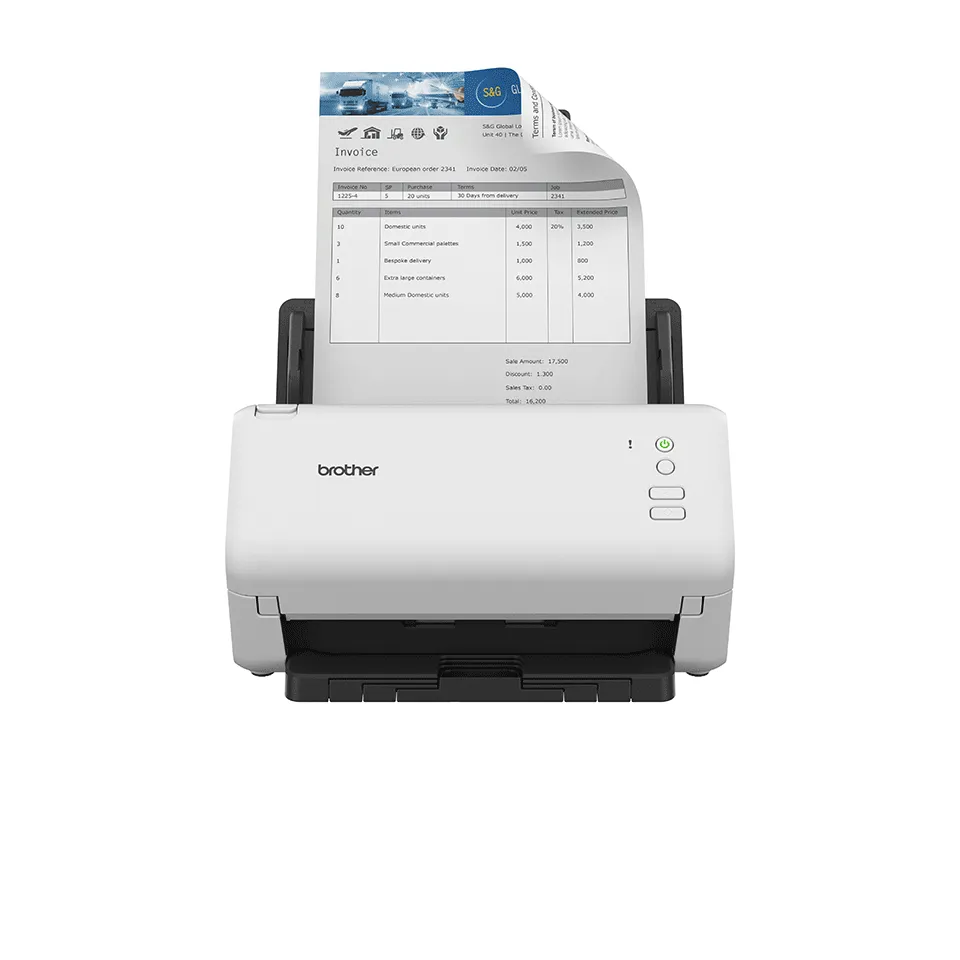 Brother ADS-4100 Scanner ADF-Scanner 600 x 600 DPI A4 Schwarz, Weiß Brother ADS-4100 Scanner ADF-Scanner 600 x 600 DPI A4 Schwarz, Weiß
