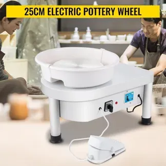 VEVOR Ceramic Wheel Machine 280W Electric Pottery 25cm Keramik Radmaschine 220V Radmaschine DIY verstellbare Füße mit Sculpting Set Elektrische Töpferscheibe Maschine mit Fußpedale und Waschbecken VEVOR Ceramic Wheel Machine 280W Electric Pottery 25cm Keramik Radmaschine 220V Radmaschine DIY verstellbare Füße mit Sculpting Set Elektrische Töpferscheibe Maschine mit Fußpedale und Waschbecken