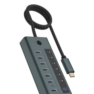 ICY BOX IB-HUB1457-C31, 7 Port Type-C USB 3.2 Gen 2 Hub, Aluminiumgehäuse ICY BOX IB-HUB1457-C31, 7 Port Type-C USB 3.2 Gen 2 Hub, Aluminiumgehäuse