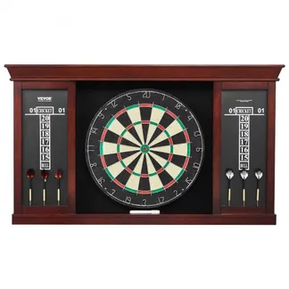 VEVOR Dartboard spielbereites Paket, Dartboard-Schrankset in offizieller Größe, Dartscheibe 45 x 3,8 cm, Dartschrank mit Stahlspitze, komplett mit sämtlichem Zubehör, für Cricket-Spiele VEVOR Dartboard spielbereites Paket, Dartboard-Schrankset in offizieller Größe, Dartscheibe 45 x 3,8 cm, Dartschrank mit Stahlspitze, komplett mit sämtlichem Zubehör, für Cricket-Spiele