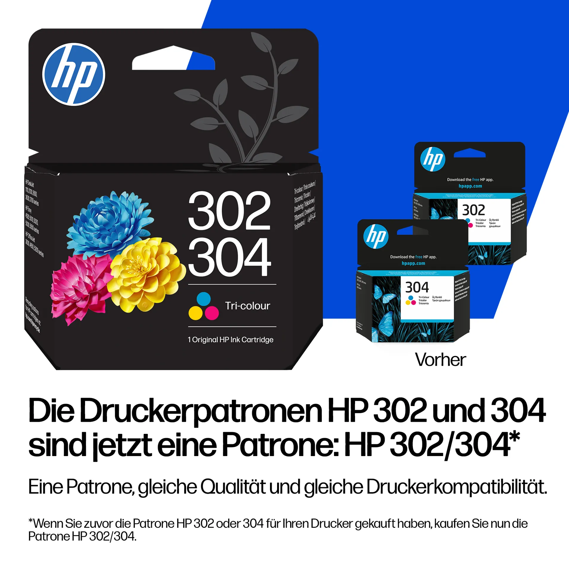 HP 302/304 Original Druckerpatrone Cyan/Magenta/Gelb – Bild 7