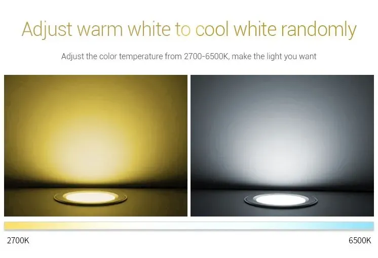 MiBoxer FUT061 LED Panel Rund 9W RGB-WW (RGB-CCT) mit Funk und WLAN – Bild 6