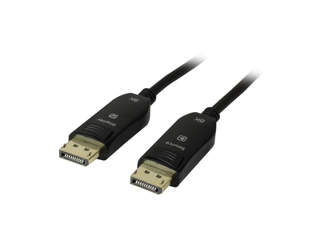 Kabel Video DisplayPort 2.0, ST/ST, 20m, AOC(Aktives Optisches Kabel), UHD 8K*4K 7680×4320@60Hz, Synergy 21, Kabel Video DisplayPort 2.0, ST/ST, 20m, AOC(Aktives Optisches Kabel), UHD 8K*4K 7680×4320@60Hz, Synergy 21,