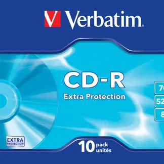 Verbatim CD-R Extra Protection 700 MB 52x 10 Stück(e) Verbatim CD-R Extra Protection 700 MB 52x 10 Stück(e)