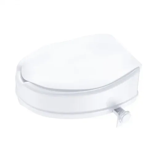 VEVOR Toilettensitzerhöhung Erhöhter Toilettensitz, 10 cm, 136 kg Tragkraft, Universelle Toilettensitzerhöhung, Schraubstangenverriegelung, mit Toilettensitz, für Behinderte, Patienten, Schwangere – Bild 10