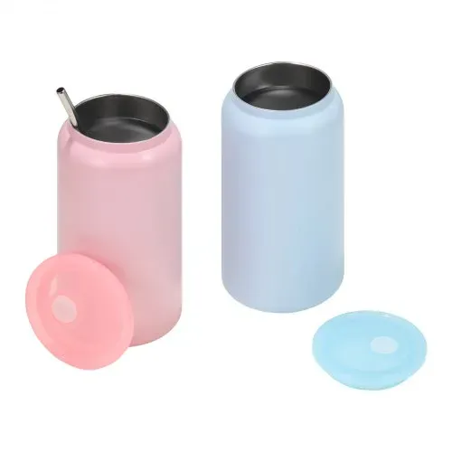 VEVOR Sublimationsbecher 12 Stk. (473 mL), Mehrfarbige Sublimationsthermobecher aus Edelstahl mit Deckeln & Strohhalm, Doppelwandige Isolierte Sublimationstrinkflaschen für DIY-Projekte Geschenke – Bild 9