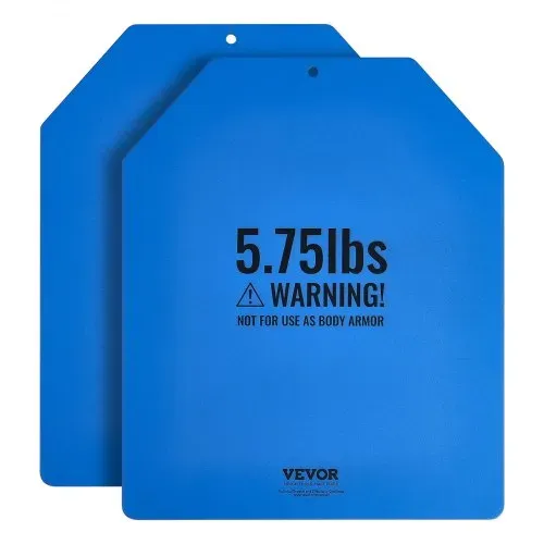VEVOR Gewichtsplatten für Gewichtswesten 5,2 kg Set (2 x 2,6 kg), Flache Gewichtswestenplatten für WODs & Funktionelles Training, Ergonomisches Zusatzgewicht für Krafttraining, Laufen & Fitness, Blau – Bild 8