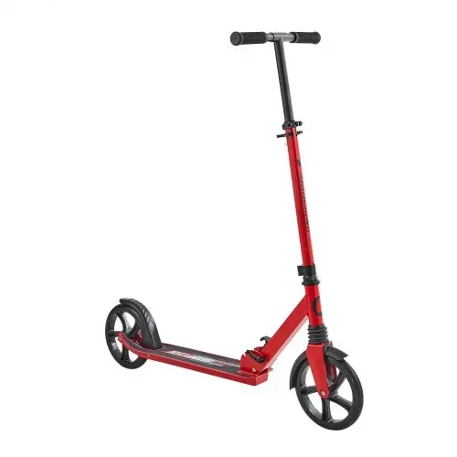VEVOR Scooter (2 Räder) für Kinder ab 8 Jahren, Cityroller Kinderroller Straßenroller mit höhenverstellbarem Lenker & rutschfestem Deck, faltbarer Tretroller bis zu 100 kg, Schwarz + Rot – Bild 10