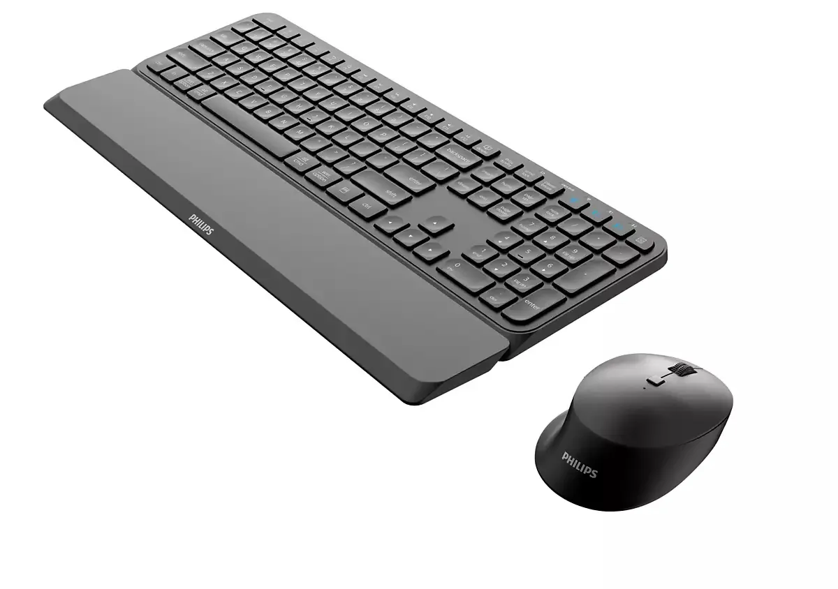 Philips 6000 series SPT6607B/31 Tastatur Maus enthalten Universal RF Wireless + Bluetooth Schwarz – Bild 3