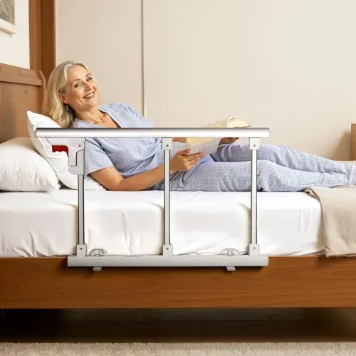 VEVOR Faltbares Bettgitter für Senioren, 70 cm Bettschutzgitter mit Befestigungsgurt, Rausfallschutz, Kantenschutz, passend für King-Size-, Queen-Size-, Full-Size- und Twin-Betten – Bild 7