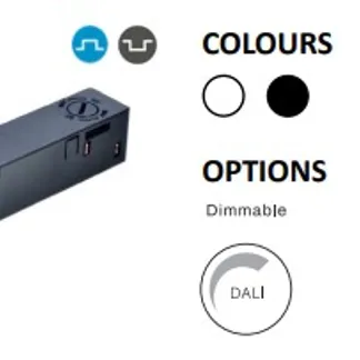 Powergear 48V STROMFÜHRENDER EINSPEISER, LINKS, Weiß Powergear 48V STROMFÜHRENDER EINSPEISER, LINKS, Weiß