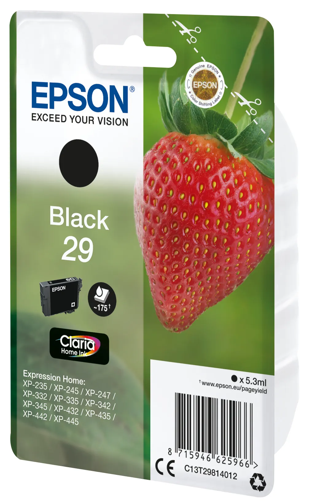 Epson Strawberry Singlepack Black 29 Claria Home Ink – Bild 2
