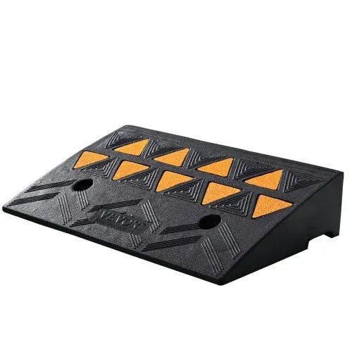 VEVOR Schwellenrampe Vollgummi Türschwellenrampe Max. Tragfähigkeit bis zu 15Tonnen Bordsteinrampe 50x30x10,8cm Rollstuhlrampe Auffahrrampe Gummirampe Geeignet für unebenen Boden Bordsteinkanten – Bild 8