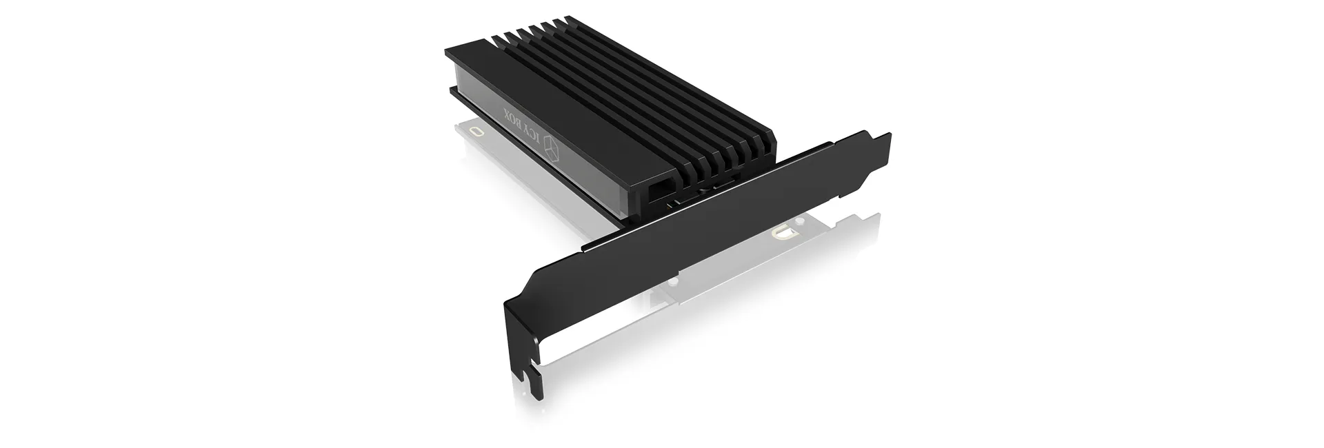 ICY BOX IB-PCI214M2-HSL, PCIe-Karte, 1x M.2 PCIe (NVMe) SSD zu PCIe 4.0 x4 über M-Key Sockel, Low + High Profile, inkl. passiv Kühlkörper – Bild 7