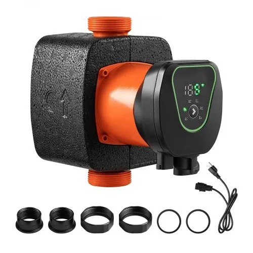 VEVOR LPS25-11PA/180 Zirkulationspumpe Umwälzpumpe, 117 LPM, 11 m max. Förderhöhe, Gusseisen-Warmwasserzirkulation, Gewindeanschluss, Rückschlagventil, leiser Betrieb, für Heizungsanlage zu Hause VEVOR LPS25-11PA/180 Zirkulationspumpe Umwälzpumpe, 117 LPM, 11 m max. Förderhöhe, Gusseisen-Warmwasserzirkulation, Gewindeanschluss, Rückschlagventil, leiser Betrieb, für Heizungsanlage zu Hause