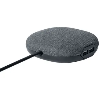 estilo Ladestation mit Textiloberfläche, Steckdosenleiste estilo Ladestation mit Textiloberfläche, Steckdosenleiste