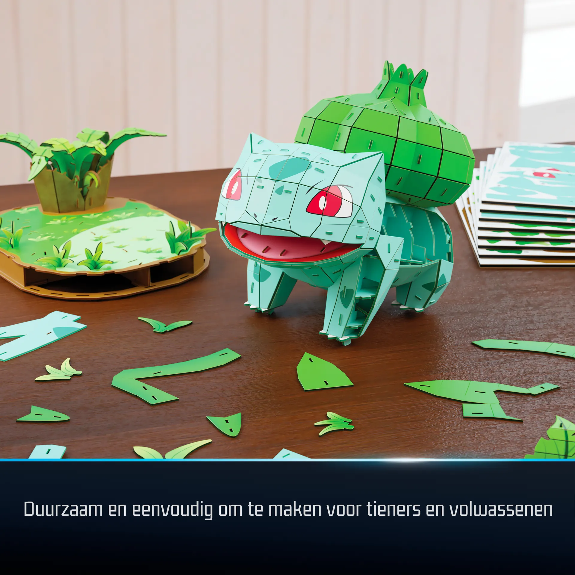 4D Build - Pokémon Bisasam - detailreicher 3D-Modellbausatz – Bild 5