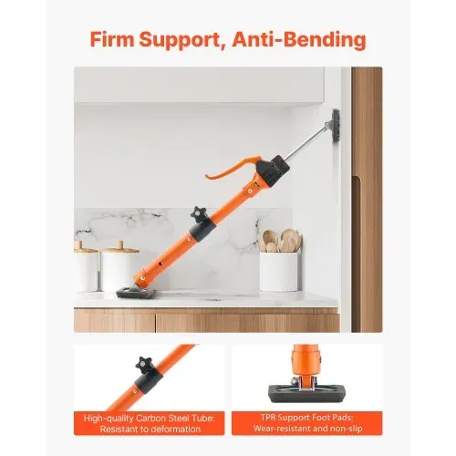VEVOR Einhandstütze, 2 Stk., Deckenstütze 40–60cm, Teleskopstütze aus Stahl, Montagestütze bis zu 100kg Kapazität zum Installieren von Schränken, Anheben von Trockenbauwänden, Frachtstangen – Bild 5