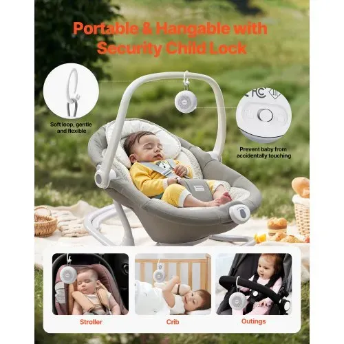 VEVOR Einschlafhilfe, White Noise Machine, 20 Musiktitel, 4-in-1-Soundmaschine mit weißem Rauschen, automatischem Abschalttimer, sanftem Ringlicht, Speicherfunktion & Kindersicherung, Rauschgerät – Bild 5