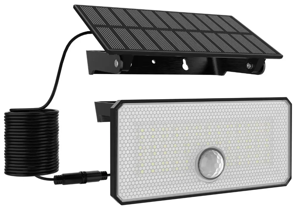 LED Solar Wandleuchte “CT-SWL 46 EXT” Akku, Solarzelle extern, Bewegungsmelder LED Solar Wandleuchte “CT-SWL 46 EXT” Akku, Solarzelle extern, Bewegungsmelder