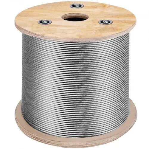 VEVOR 316 Edelstahl Kabel Drahtseil 7×7 150 M, Stahlseil Seil Draht Stahl Abmessung 30 x 30 x 25 cm, Edelstahl-Drahtseil-Kabel Rostfrei Bruchfestigkeit 650 kg für Leichtindustrie Brücken usw. VEVOR 316 Edelstahl Kabel Drahtseil 7×7 150 M, Stahlseil Seil Draht Stahl Abmessung 30 x 30 x 25 cm, Edelstahl-Drahtseil-Kabel Rostfrei Bruchfestigkeit 650 kg für Leichtindustrie Brücken usw.