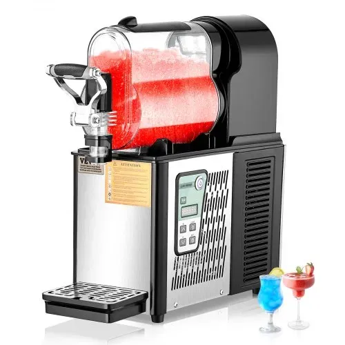 VEVOR kommerzielle Slusheis Maschine 3 L Einzeltank-Maschine für gefrorene Getränke, 12 Tassen Edelstahl Slush-Eis-Maschine mit Tastenfeld Softeis Maker für Partys Restaurants Cafés Bars Schwarz VEVOR kommerzielle Slusheis Maschine 3 L Einzeltank-Maschine für gefrorene Getränke, 12 Tassen Edelstahl Slush-Eis-Maschine mit Tastenfeld Softeis Maker für Partys Restaurants Cafés Bars Schwarz