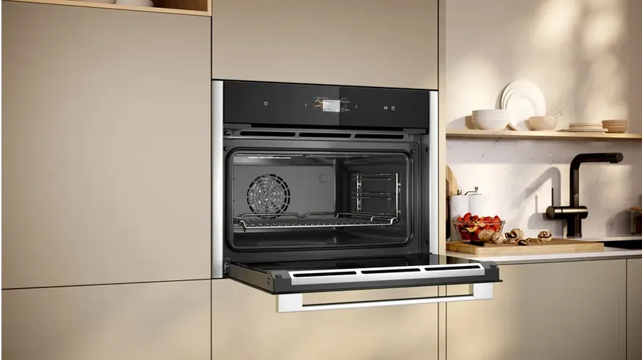 Neff C24FS31N0 Dampfgarer Medium Schwarz, Edelstahl Berührung – Bild 4