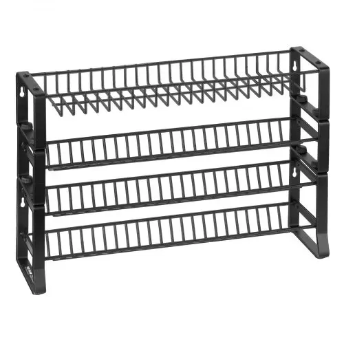 VEVOR abnehmbares Gewürzregal 4-stöckiger Gewürzhalter Organizer, stapelbarer Gewürzständer (401 x 116 x 271 mm), Küchenaufbewahrung für Arbeitsplatte, Küchen-Vorratsschrank, Speisekammer Schwarz – Bild 10
